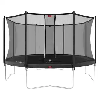 Bol.com BERG Favorit 380 Grey Trampoline + Safety Net Comfort aanbieding