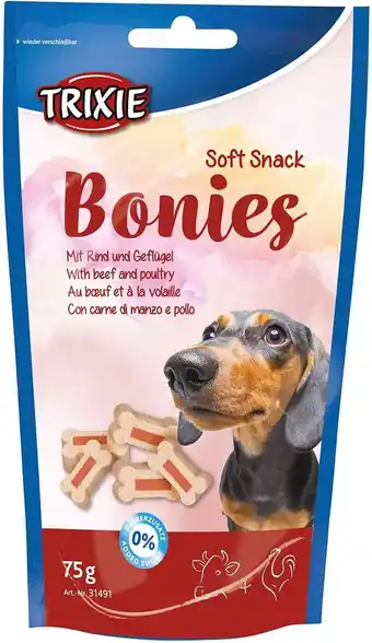 Amazon Trixie 31491 Soft Snack Bonies, 75 g aanbieding