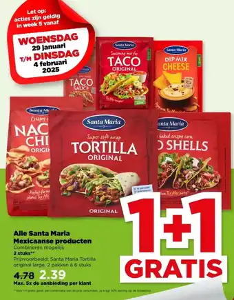 PLUS Alle Santa Maria Mexicaanse producten aanbieding