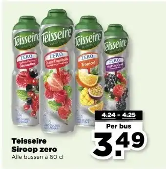 PLUS Teisseire Siroop zero aanbieding