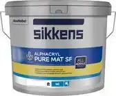 Bol.com Sikkens Alphacryl Pure Mat SF Wit - 5 liter wit- Muurverf - Dekkend - Binnen - Mat aanbieding