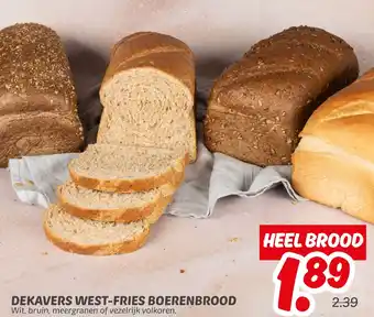 Dekamarkt Dekavers west fries boerenbrood aanbieding