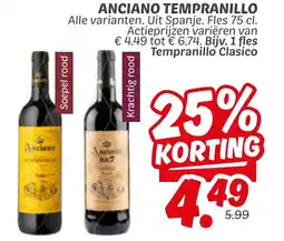 Dekamarkt Anciano tempranillo aanbieding