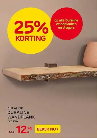 Praxis Duraline Wandplank aanbieding