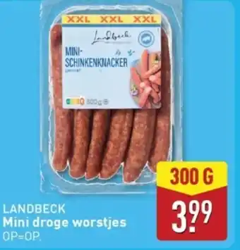 ALDI Mini droge worstjes aanbieding