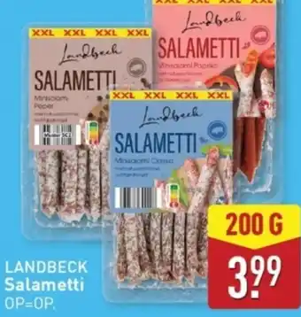 ALDI Landbeck salametti aanbieding