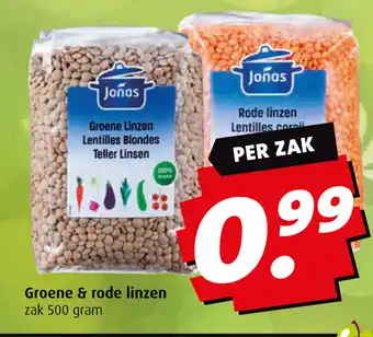 Boni Groene & rode linzen aanbieding