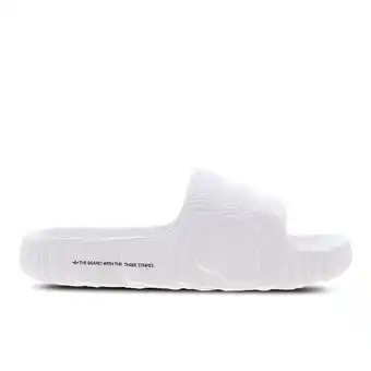 Foot Locker Adidas adilette Heren Slippers en Sandalen - Wit - Maat: 42 - Plastic - Foot Locker aanbieding