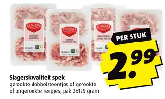 Boni Slagerskwaliteit spek aanbieding