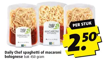 Boni Daily Chef spaghetti of macaroni bolognese aanbieding