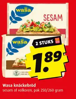 Boni Wasa knäckebröd aanbieding