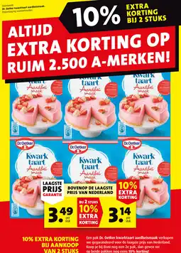 Boni Dr. Oetker kwarktaart aardbeismaak aanbieding