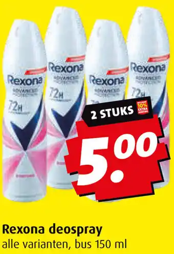 Boni Rexona deospray aanbieding