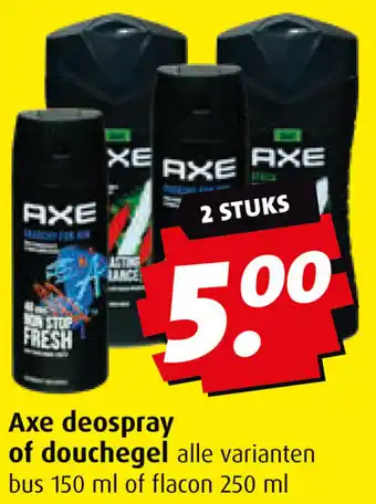 Boni Axe deospray of douchegel aanbieding