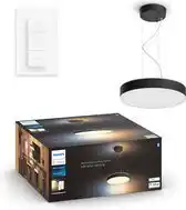 Wehkamp Philips Hue Enrave hanglamp - warm tot koelwit licht - zwart - 1 dimmer switch aanbieding