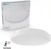 Bol.com LED's Light Plafonnière met Bewegingssensor 1200 - Spatwaterdicht - Warm wit (3000K) - Ø 30 cm aanbieding