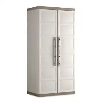 Bol.com Keter Excellence XL Opbergkast hoog - 4 planken - 54x89x182cm - Beige/Taupe aanbieding