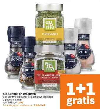 Albert Heijn Alle Euroma en Drogheria aanbieding