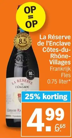 Albert Heijn La Réserve de l'Enclave Côtes du Rhône Villages aanbieding