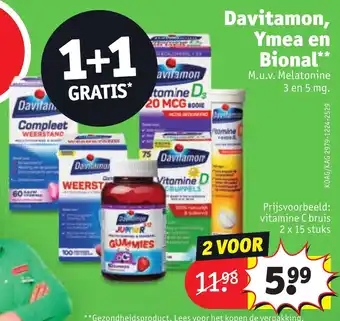 Kruidvat Davitamon, Ymea en Bional aanbieding