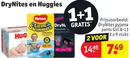 Kruidvat DryNites en Huggies aanbieding