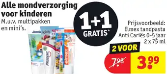 Kruidvat Alle mondverzorging voor kinderen aanbieding