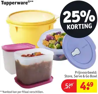 Kruidvat Tupperware aanbieding