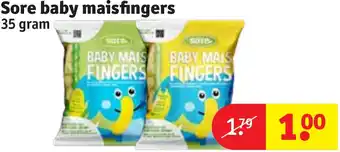 Kruidvat Sore baby maisfingers aanbieding