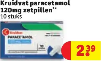 Kruidvat Kruidvat paracetamol 120mg zetpillen aanbieding