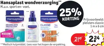 Kruidvat Hansaplast wondverzorging aanbieding