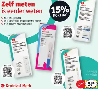 Kruidvat Kruidvat urineweginfectie zelftest aanbieding