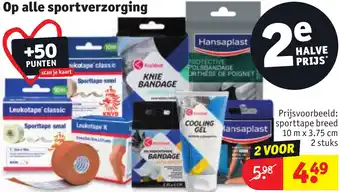 Kruidvat Op alle sportverzorging aanbieding