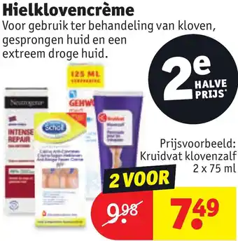 Kruidvat Hielklovencrème aanbieding