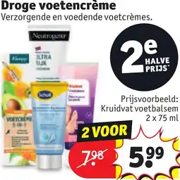 Kruidvat Droge voetencrème aanbieding