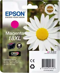 Bol.com Epson 18XL - Inktcartridge / Magenta aanbieding