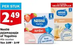 Hoogvliet Nestlé pyjamapapje of Yogolino aanbieding