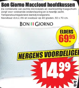 Dirk Bon Giorno Maccloud boofdkussen aanbieding