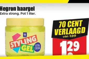 Dirk Hegron haargel aanbieding