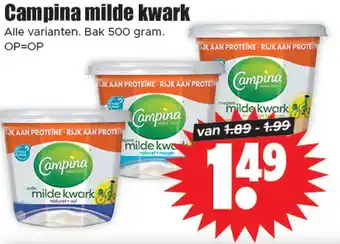 Dirk Campina milde kwark aanbieding