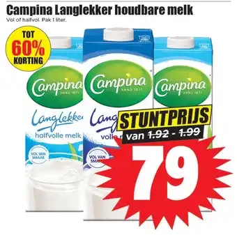 Dirk Campina Langlekker houdbare melk aanbieding