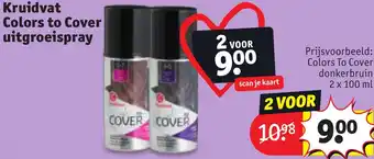 Kruidvat Kruidvat Colors to Cover uitgroeispray aanbieding