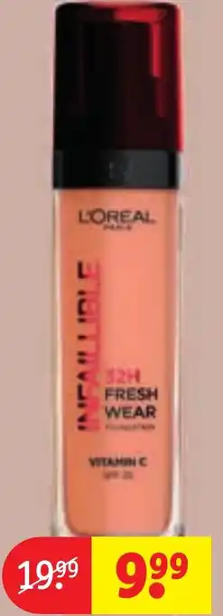 Kruidvat L'OREAL Make-up foundation aanbieding