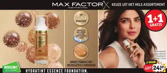 Kruidvat Max factor hydratint essence foundation. aanbieding