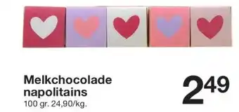 Zeeman Melkchocolade napolitains aanbieding