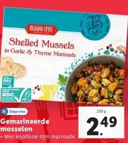 Lidl Gemarineerde mosselen aanbieding