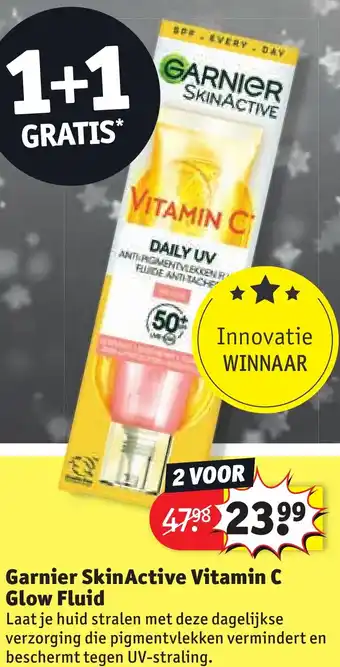 Kruidvat Garnier SkinActive Vitamin C Glow Fluid aanbieding