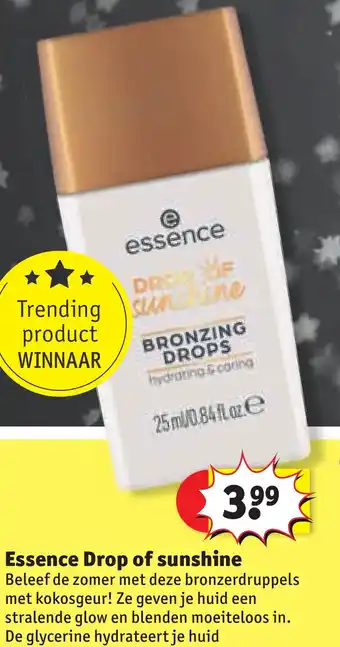 Kruidvat Essence Drop of sunshine aanbieding