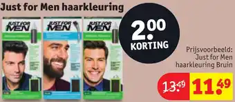 Kruidvat Just for Men haarkleuring aanbieding