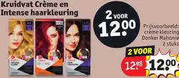 Kruidvat Kruidvat Crème en Intense haarkleuring aanbieding