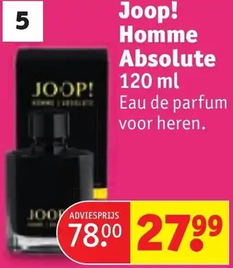 Kruidvat Joop! Homme Absolute aanbieding